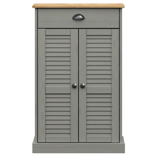 Kenkäkaappi VIGO harmaa 60x35x96 cm täysi mänty