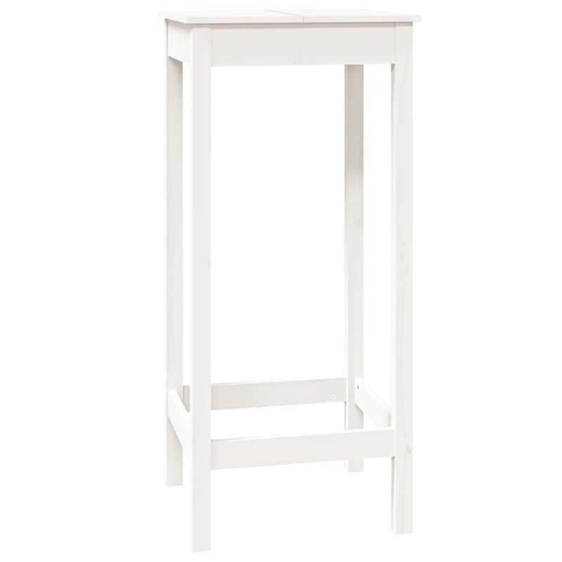 Valkoinen baaripöytä Taisa 50x50x110cm (mänty)