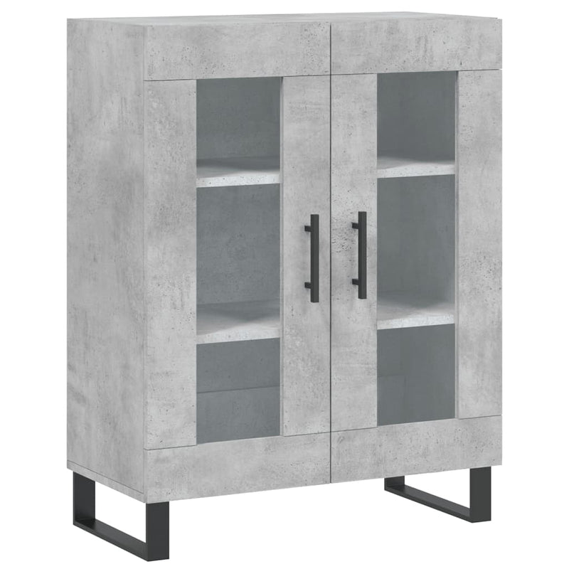 Betoninharmaa senkki Callum 69,5x34x90cm (puinen)