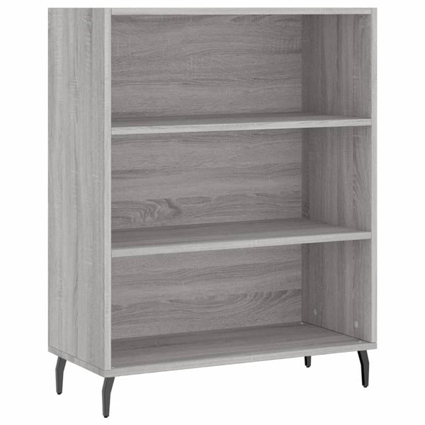 Hyllykaappi harmaa Sonoma 69,5x32,5x90 cm tekninen puu