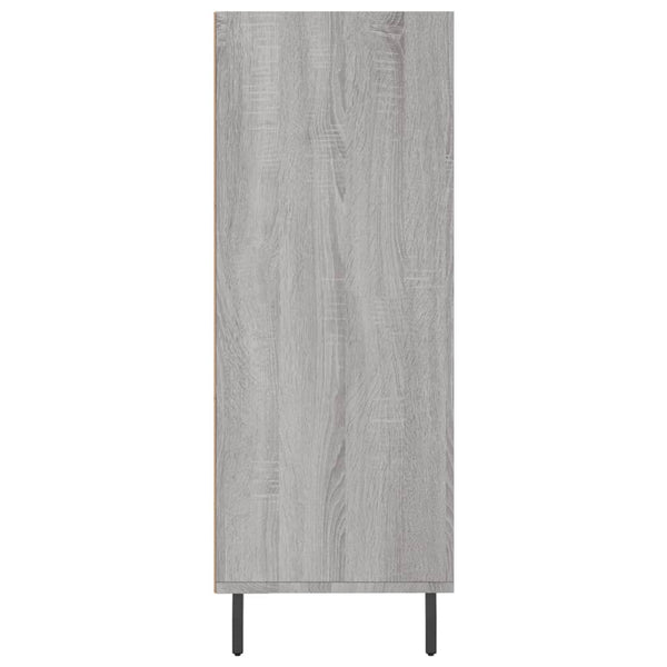 Hyllykaappi harmaa Sonoma 69,5x32,5x90 cm tekninen puu