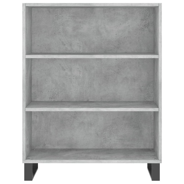 Hyllykaappi betoninharmaa 69,5x32,5x90 cm tekninen puu