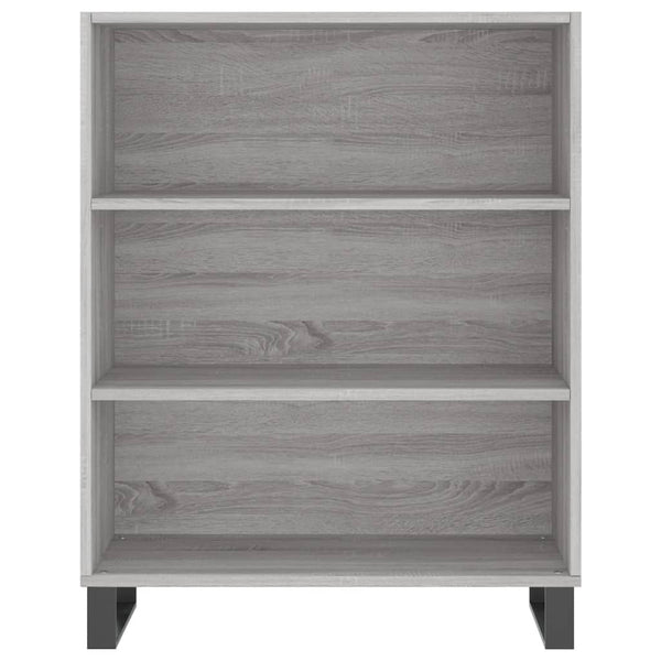 Hyllykaappi harmaa Sonoma 69,5x32,5x90 cm tekninen puu