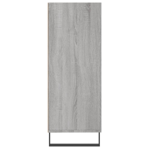 Hyllykaappi harmaa Sonoma 69,5x32,5x90 cm tekninen puu