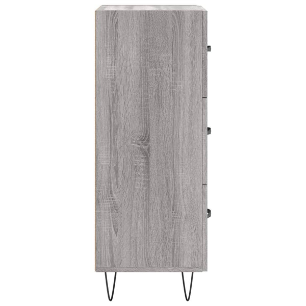 Senkki harmaa Sonoma 34,5x34x90 cm tekninen puu