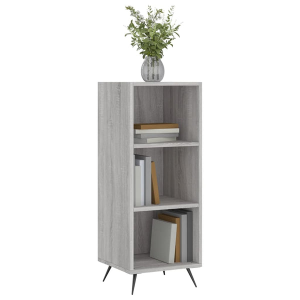 Hyllykaappi harmaa Sonoma 34,5x32,5x90 cm tekninen puu