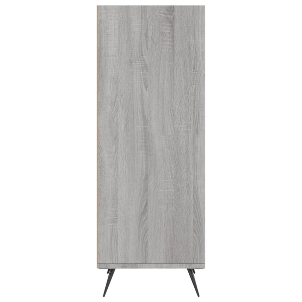 Hyllykaappi harmaa Sonoma 34,5x32,5x90 cm tekninen puu
