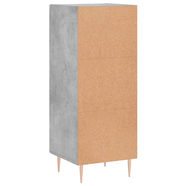 Senkki betoninharmaa 34,5x34x90 cm tekninen puu