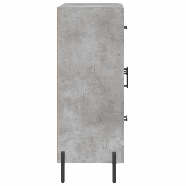 Senkki betoninharmaa 69,5x34x90 cm tekninen puu