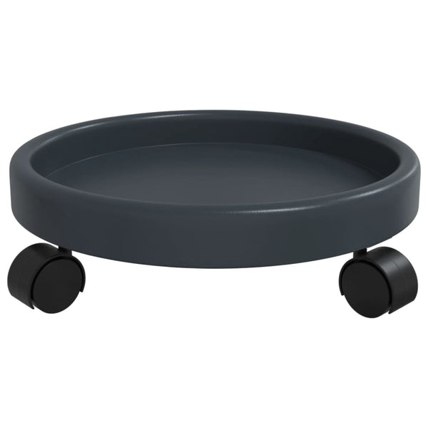 Kasvirullakot pyörillä 2 kpl harmaa halkaisija 34 cm 35 kg