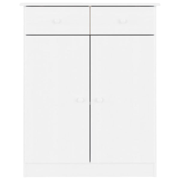 Kenkäkaappi ALTA valkoinen 77x35x96 cm täysi mänty