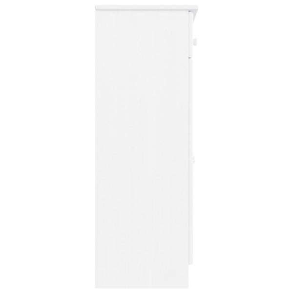 Kenkäkaappi ALTA valkoinen 77x35x96 cm täysi mänty