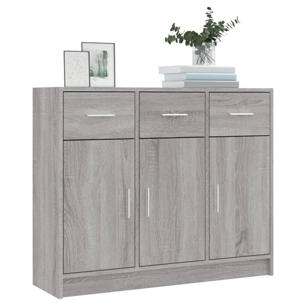 Senkki harmaa Sonoma 91x28x75 cm tekninen puu