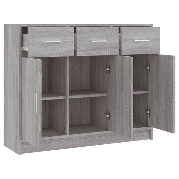 Senkki harmaa Sonoma 91x28x75 cm tekninen puu