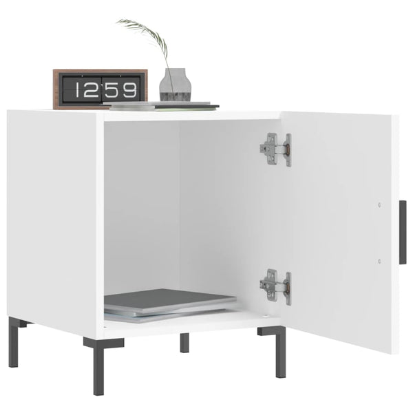 Yöpöytä valkoinen 40x40x50 cm tekninen puu