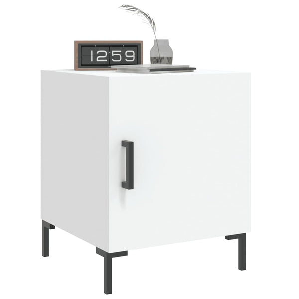 Yöpöytä valkoinen 40x40x50 cm tekninen puu