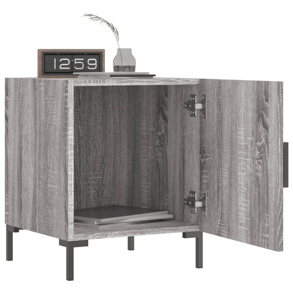 Yöpöytä harmaa Sonoma 40x40x50 cm tekninen puu