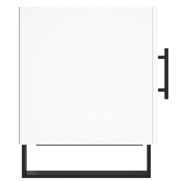 Yöpöydät 2 kpl valkoinen 40x40x50 cm tekninen puu