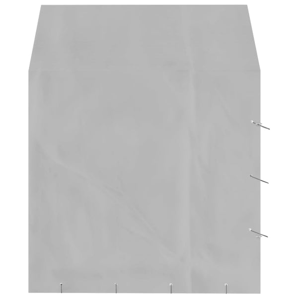 Koiran ulkohäkki katolla hopea 2x2x2,5 m galvanoitu teräs