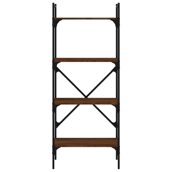 Kirjahylly 4 kerrosta rusk. tammi 56x31,5x138,5 cm tekninen puu