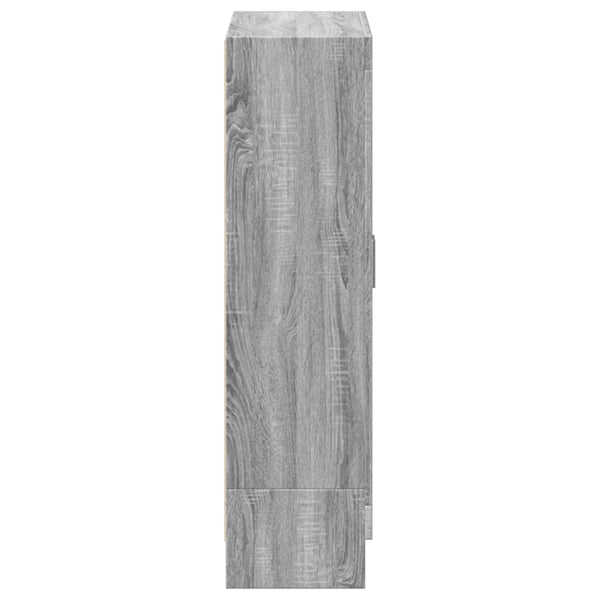 Kirjakaappi harmaa Sonoma 82,5x30,5x115 cm lastulevy