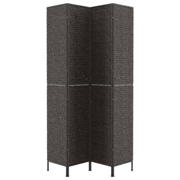 Tilanjakaja 4-paneelinen 163x180 cm vesihyasintti musta