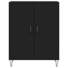 Kaappi musta 69,5x34x180 cm tekninen puu