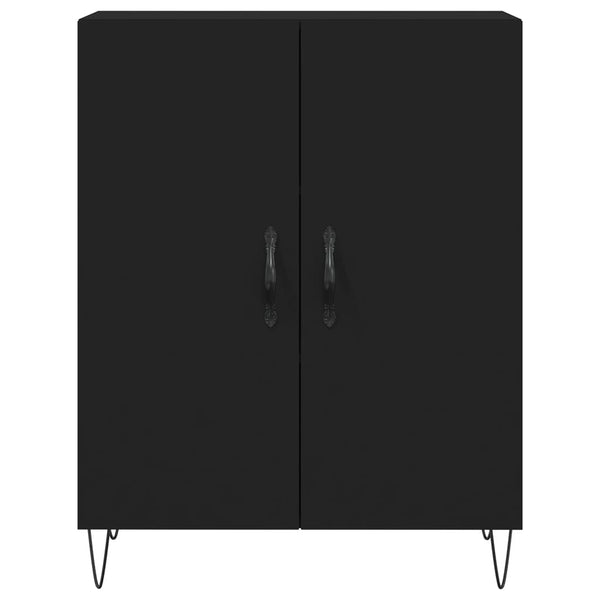 Kaappi musta 69,5x34x180 cm tekninen puu