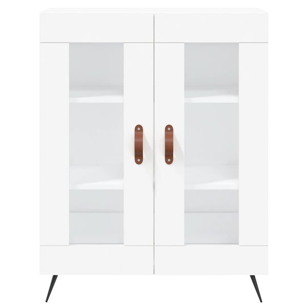 Kaappi valkoinen 69,5x34x180 cm tekninen puu