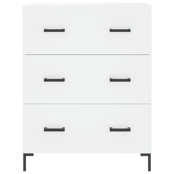 Kaappi valkoinen 69,5x34x180 cm tekninen puu