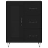 Kaappi musta 69,5x34x180 cm tekninen puu