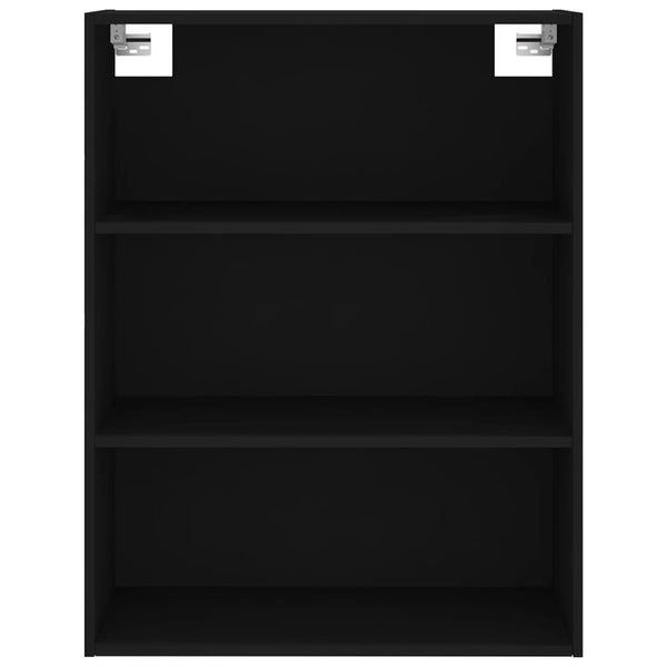 Kaappi musta 69,5x34x180 cm tekninen puu