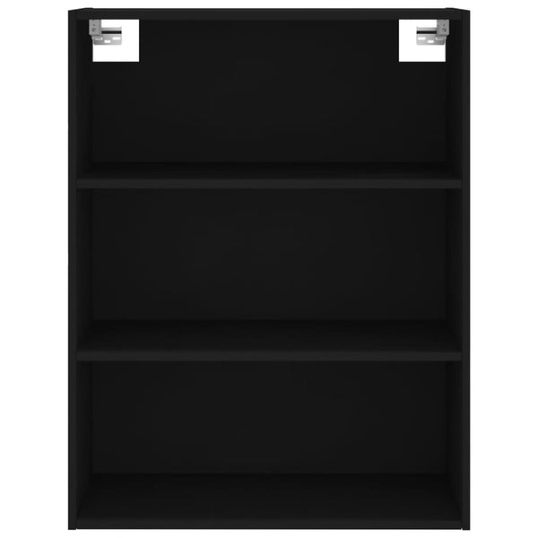 Kaappi musta 69,5x34x180 cm tekninen puu