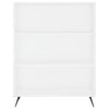 Kaappi valkoinen 69,5x32,5x180 cm tekninen puu