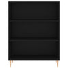 Kaappi musta 69,5x32,5x180 cm tekninen puu