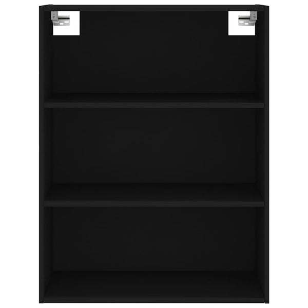 Kaappi musta 69,5x32,5x180 cm tekninen puu