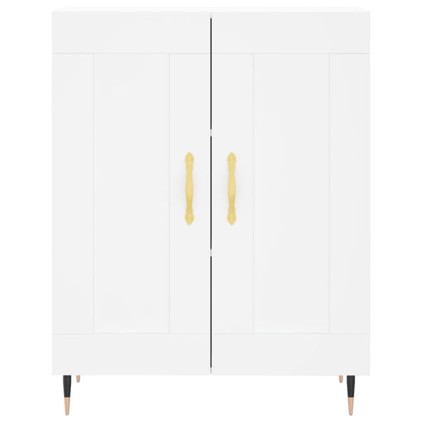 Kaappi valkoinen 69,5x34x180 cm tekninen puu