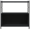 Kirjahylly musta 80x30x78,5 cm tekninen puu ja rauta