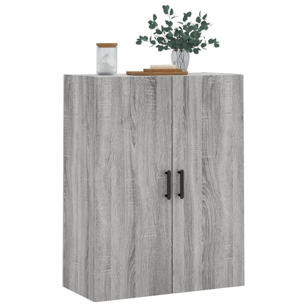Harmaa seinäkiinnitettävä kaappi Feizula 69,5x34x90cm (sonoma)