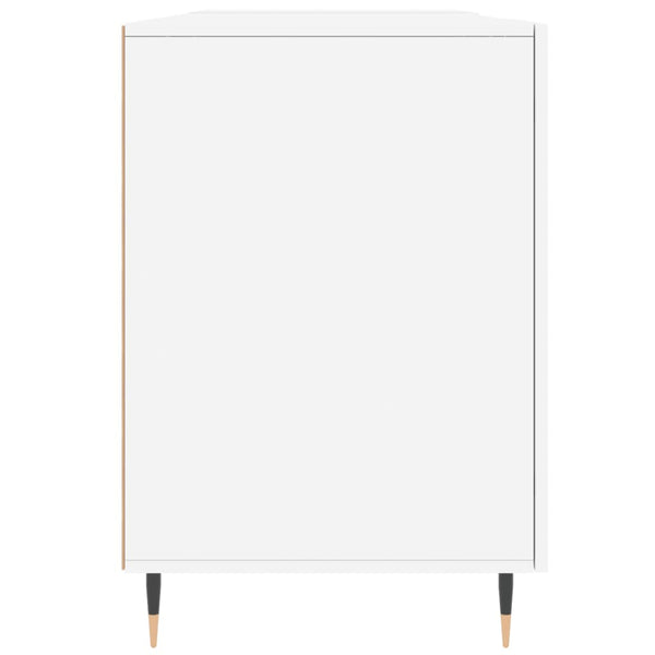 Työpöytä valkoinen 140x50x75 cm tekninen puu