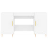 Työpöytä valkoinen 140x50x75 cm tekninen puu