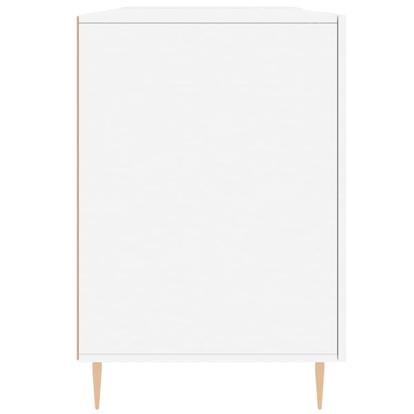 Työpöytä valkoinen 140x50x75 cm tekninen puu