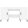Työpöytä valkoinen 140x50x75 cm tekninen puu