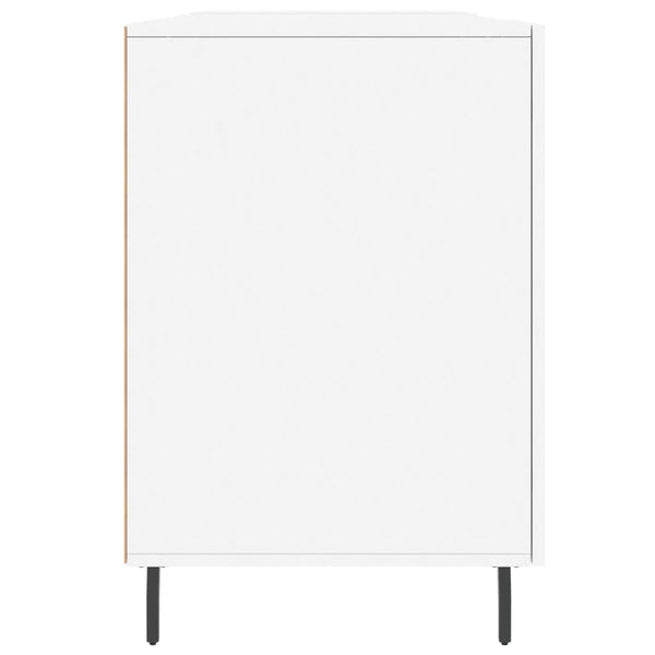 Työpöytä valkoinen 140x50x75 cm tekninen puu