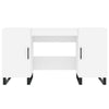 Työpöytä valkoinen 140x50x75 cm tekninen puu