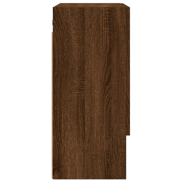 Seinäkaappi ruskea tammi 60x31x70 cm tekninen puu