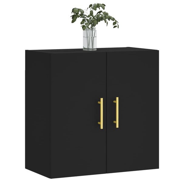 Seinäkaappi musta 60x31x60 cm tekninen puu