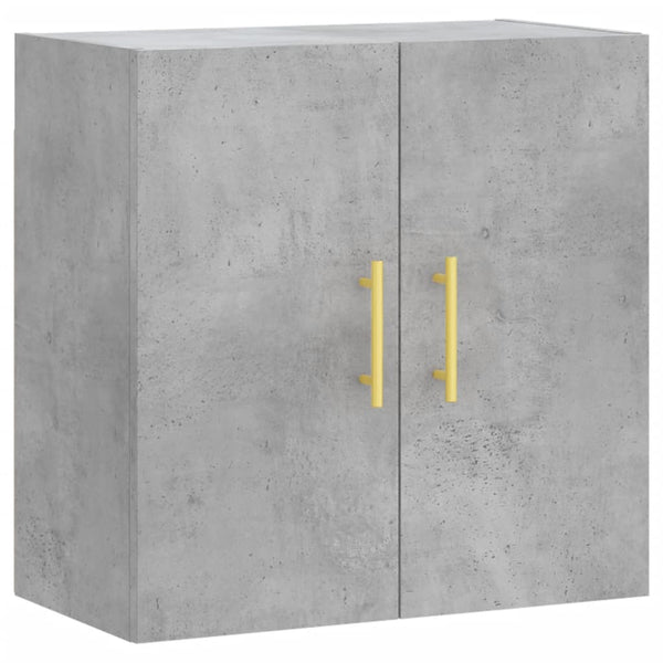 Seinäkaappi betoninharmaa 60x31x60 cm tekninen puu