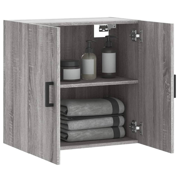 TV-seinäkaappi harmaa Sonoma 60x31x60 cm tekninen puu