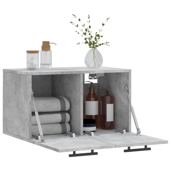 Seinäkaappi betoninharmaa 60x36,5x35 cm tekninen puu